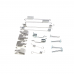 Комплект пружинок колодок ручника Ford Fiesta/Mondeo 96-02 (Lucas)(203x44)