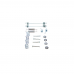 Комплект пружинок колодок ручника Renault Clio /Peugeot 206 1.1-1.9TD 98- (Bendix)